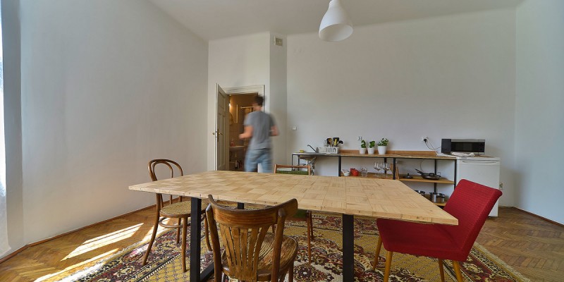 kitchen + livingroom