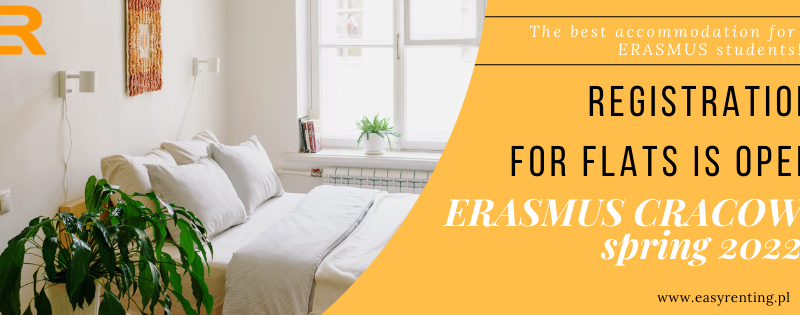 Erasmus spring 2022 - registration for flats is Open!